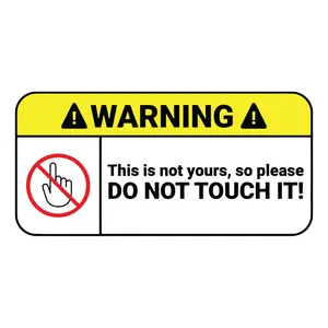 برچسب لپ تاپ پویا مارکت طرح دست نزنید کد 3521