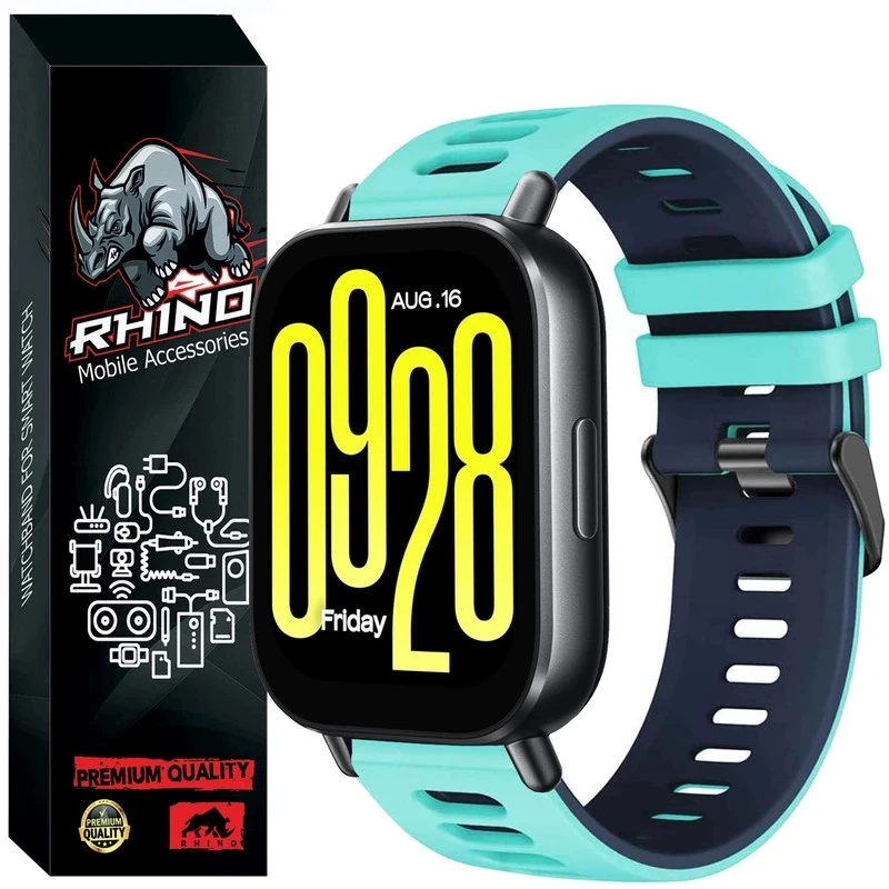 بند راینو مدل Silic-2C مناسب برای ساعت هوشمند شیائومی Redmi Watch 5 Active / Redmi Watch 5 Lite 22MM 