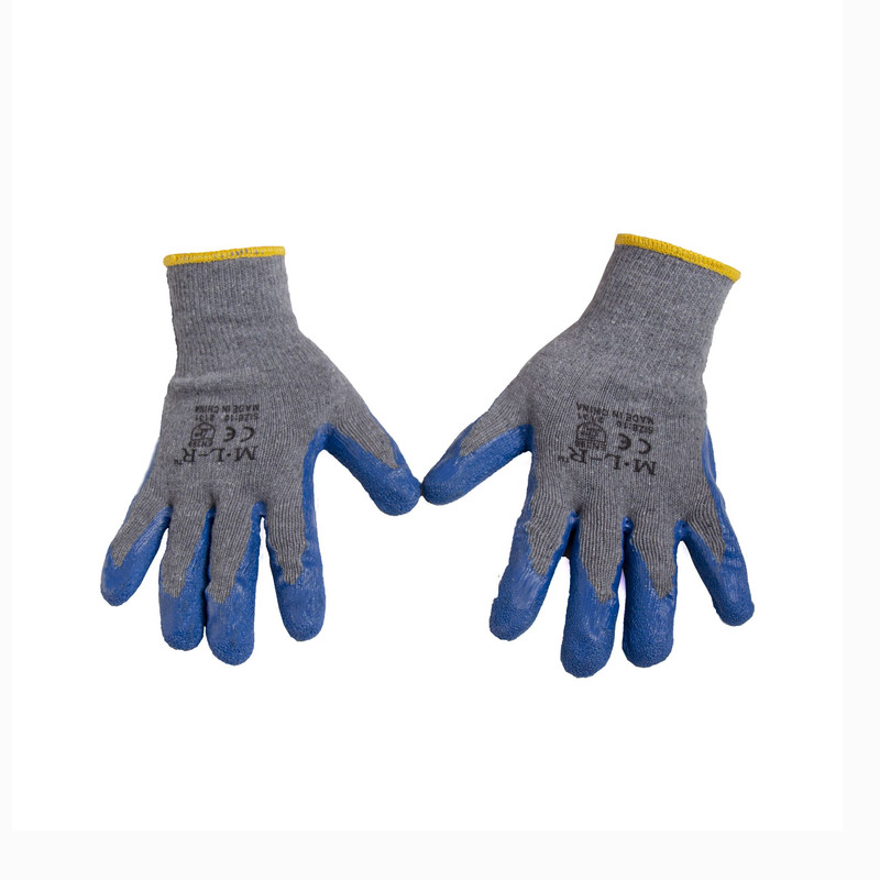 دستکش ایمنی M.L-R مدل Blu-2131 مجموعه 6 عددی