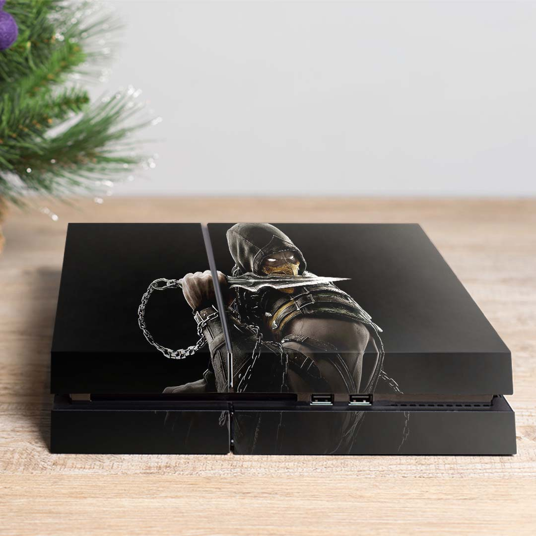 برچسب پلی استیشن ۴ مدل ps4 fat طرح mortal kombat کد PS-1030