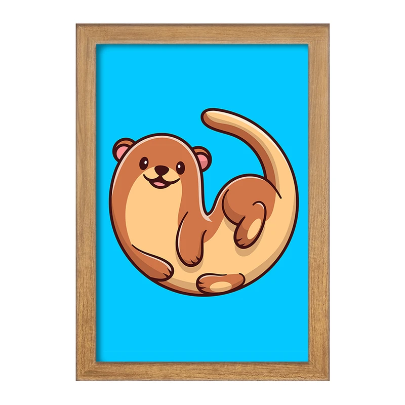 تابلو خندالو مدل حیوانات بامزه سمور کد 29646