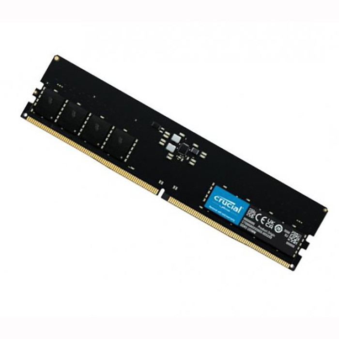 رم دسکتاپ کروشیال مدل UDIMM DDR5 تک کاناله ظرفیت 16 گیگابایت فرکانس 4800 مگاهرتز تایمینگ CL40 ولتاژ کاری 1.1 ولت
