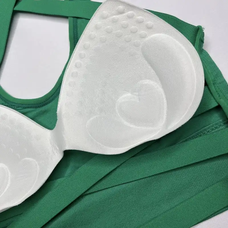 نیم تنه ورزشی زنانه مدل پشت کش ضربدری رنگ سبز