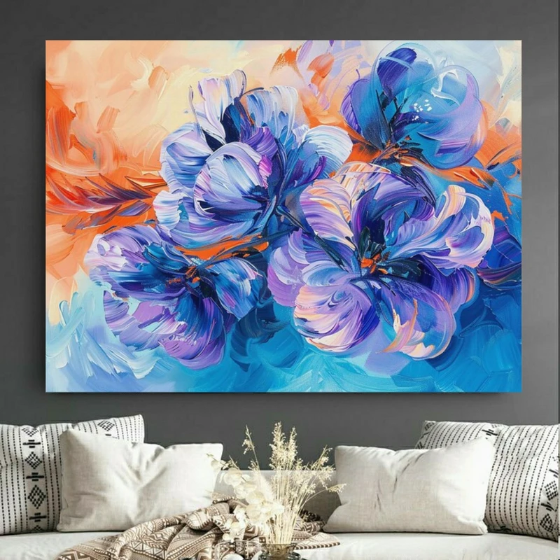 پوستر طرح نقاشی مدل گل آبرنگی کد BK24086