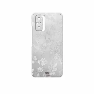 MAHOOT Silver-Wildflower Cover Sticker for Xiaomi Redmi Note 10 Pro
