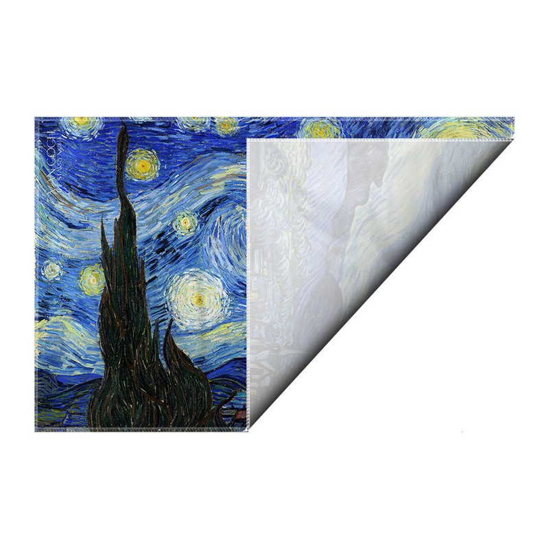 کاغذ کادو ترمه طراحان ایده مدل شب ستاره ای از ونگوگ کد art0010