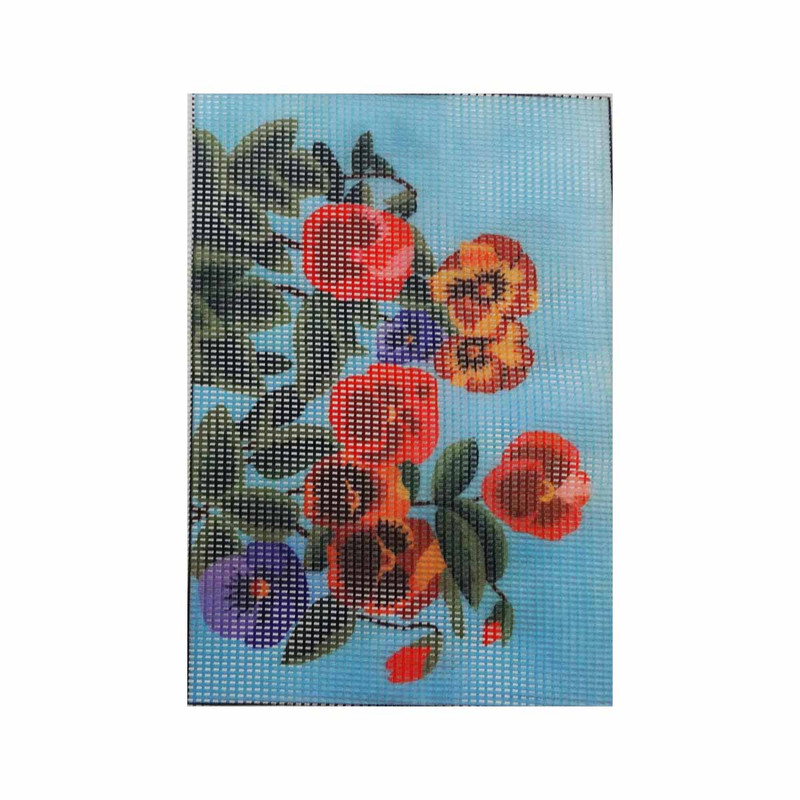 کوبلن مدل گل های بنفشه کد 82