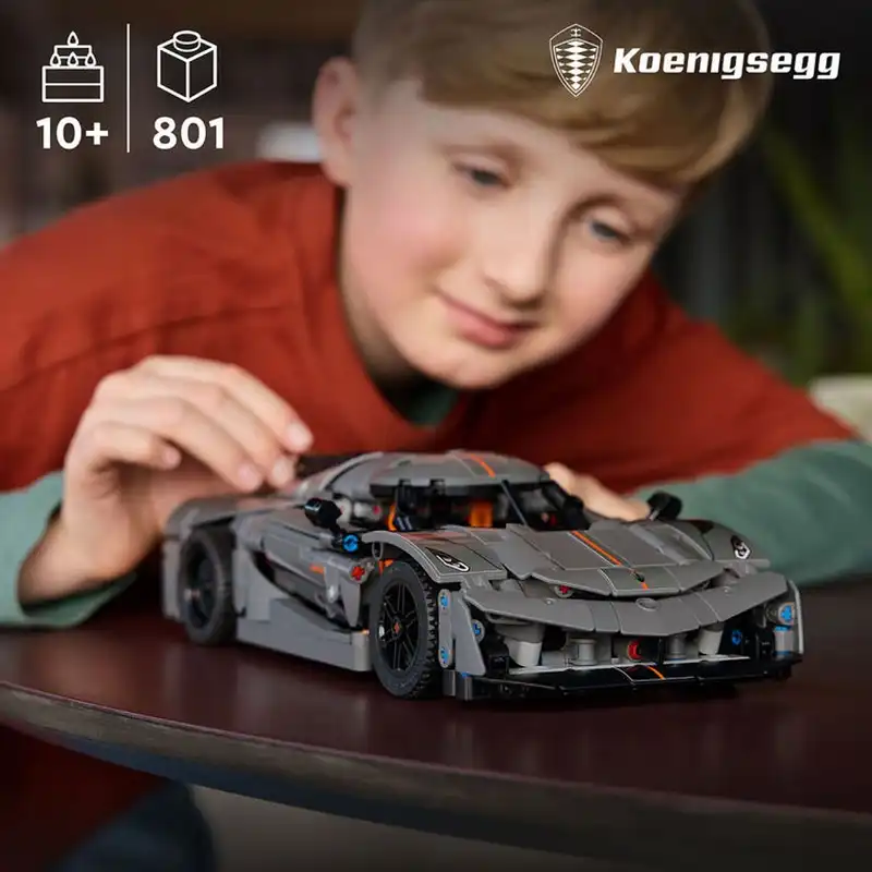 لگو سری تکنیک Koenigsegg Jesko Absolut Grey Hypercar کد 42173