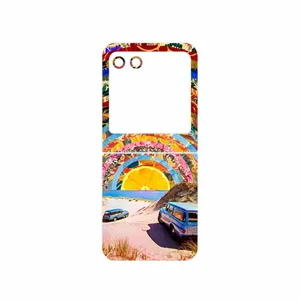 MAHOOT Collage of Orange Sky Cover Sticker for Motorola Razr 40 Ultra