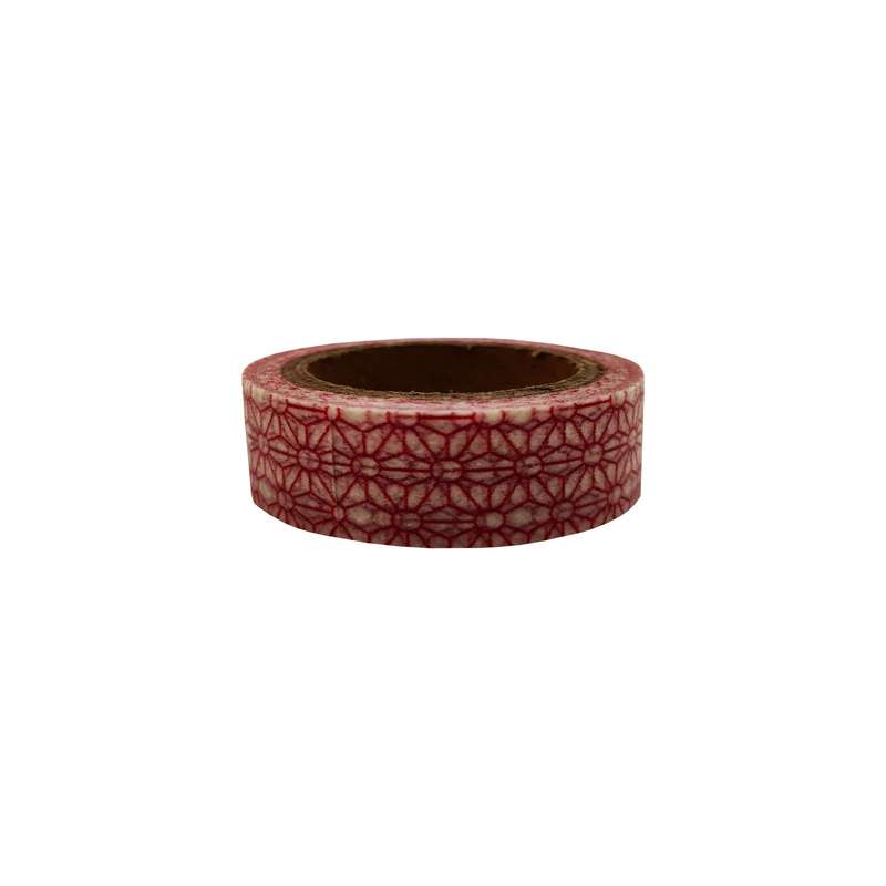 چسب نواری دبیلیو تی مدل واشی طرح ستاره کد 23 عرض 1.5 سانتی متر