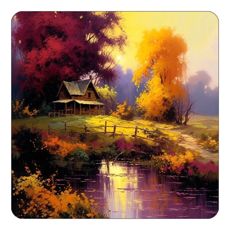 مگنت کاکتی طرح نقاشی رنگ روغن مدل mp70722