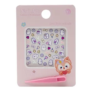 استیکر طراحی ناخن مدل خرگوش و قلب کد 056415