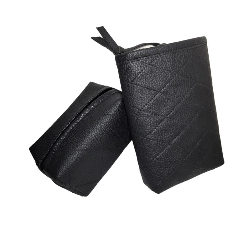 جای دستمال کاغذی خودرو  مدل باران به همراه سطل زباله