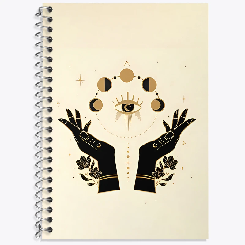 دفتر زبان 50 برگ خندالو مدل دو خط طرح Aesthetic کد N4471