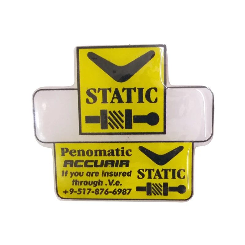 برچسب خودرو آراکس یدک مدل STATIC-AY-3743 طرح استاتیک