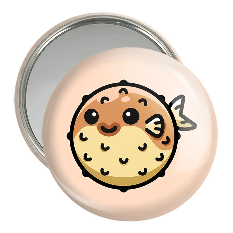 آینه جیبی خندالو مدل حیوانات آبزی ماهی بادکنکی کد 28163