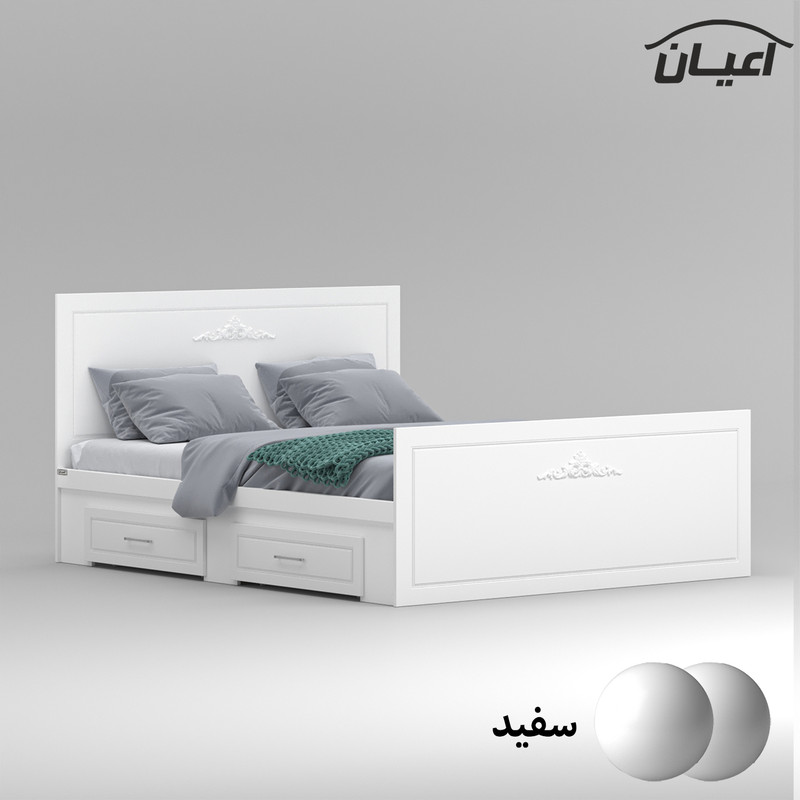 تخت خواب دونفره اعیان مدل FH402 سایز 160x200 سانتی متر