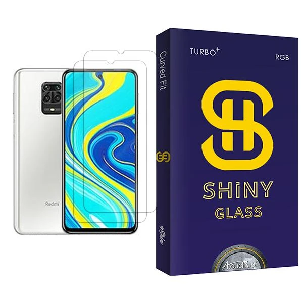 محافظ صفحه نمایش آتوچبو مدل Shiny Glass MIX002 مناسب برای گوشی موبایل شیائومی Redmi Note 9 Pro (India) بسته دو عددی