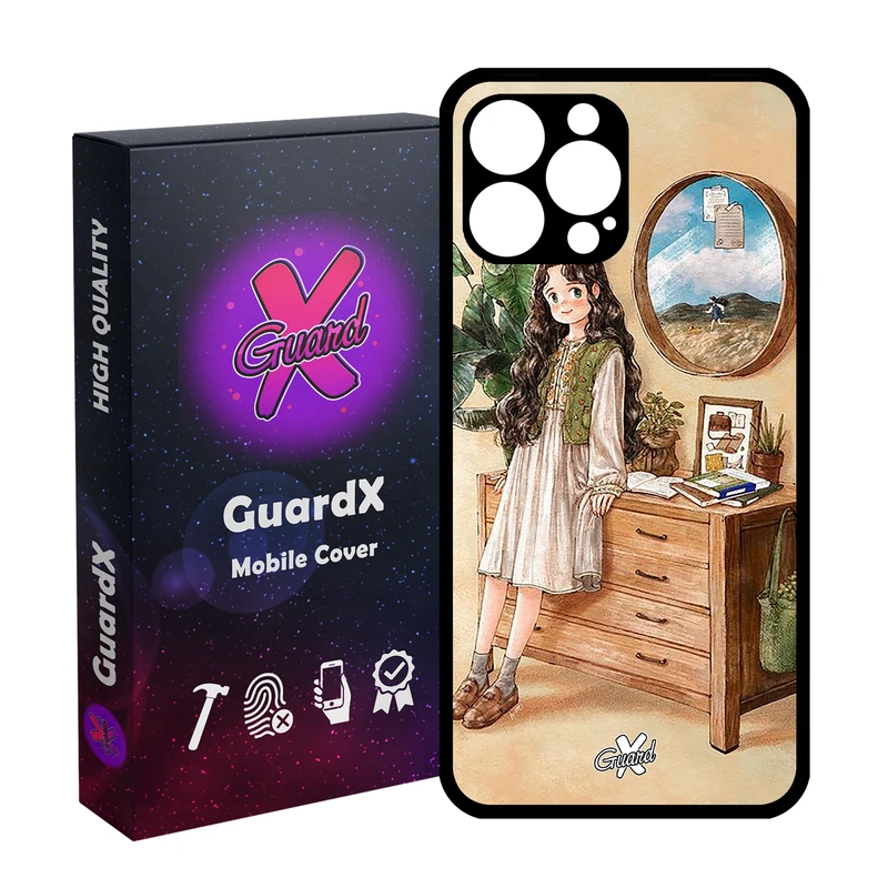 کاور گارد ایکس طرح دختر مدل Glass10308 مناسب برای گوشی موبایل اپل iPhone 14 Pro Max