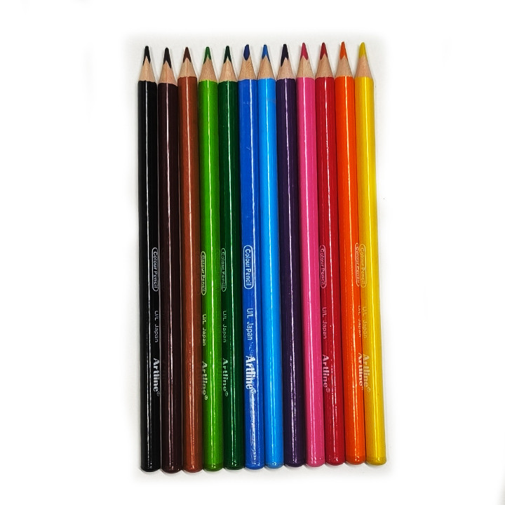 مداد رنگی 12 رنگ آرت لاین مدل جعبه‌مقوایی