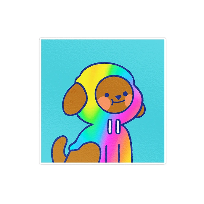 استیکر لپ تاپ ماسا دیزاین طرح DOG مدل STKJO