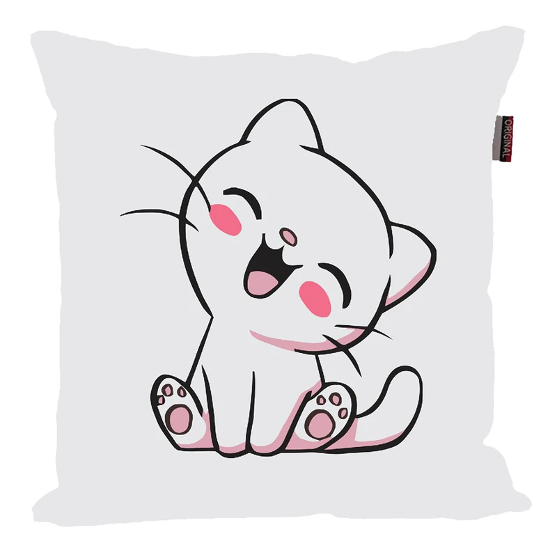 کوسن پاد آفرین مدل فانتزی طرح گربه کد p397