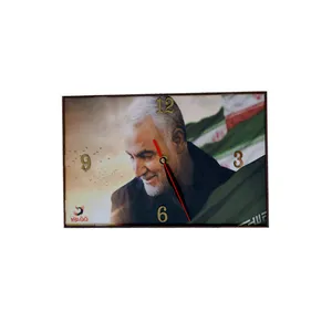 ساعت دیواری مدل طرح سردار شهید حاج قاسم سلیمانی کد 2