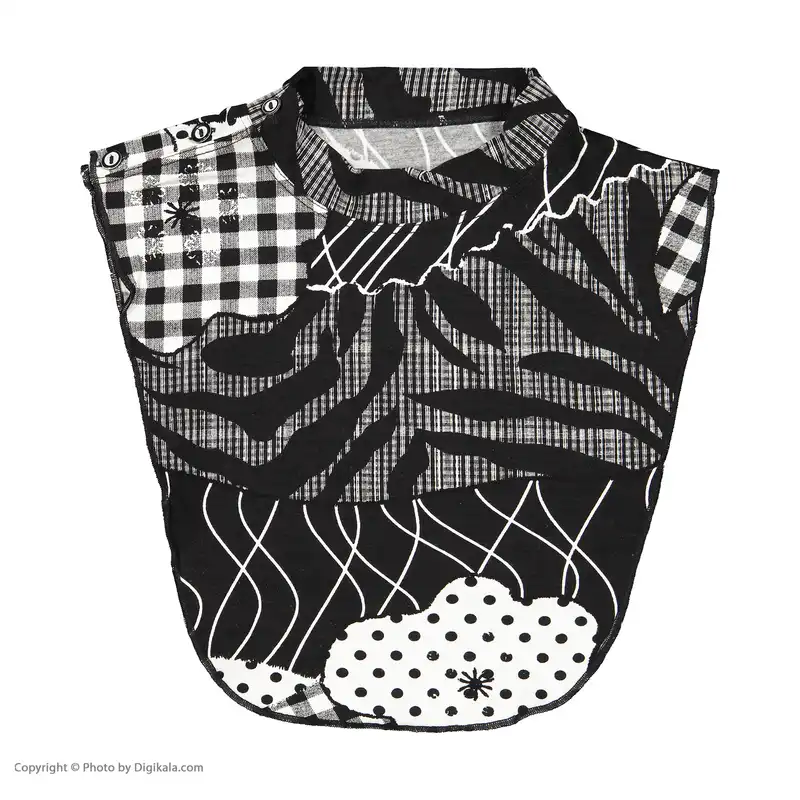 یقه حجاب دینا مدل دکمه دار کد DG075