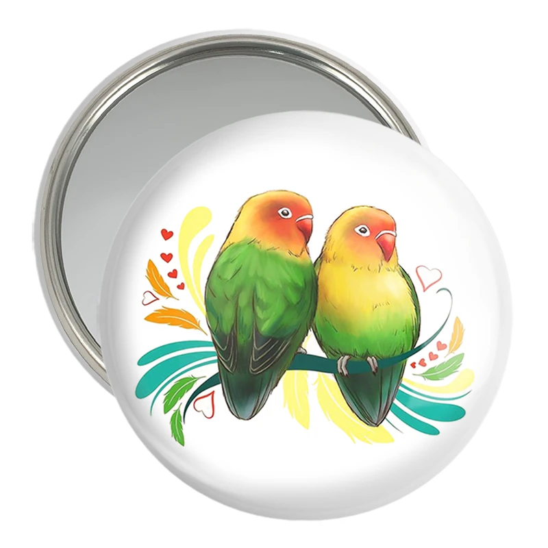 آینه جیبی خندالو مدل پرندگان زینتی کد 30500