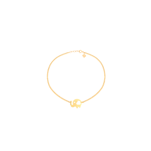 دستبند طلا 18 عیار دخترانه ماوی گالری مدل فیل