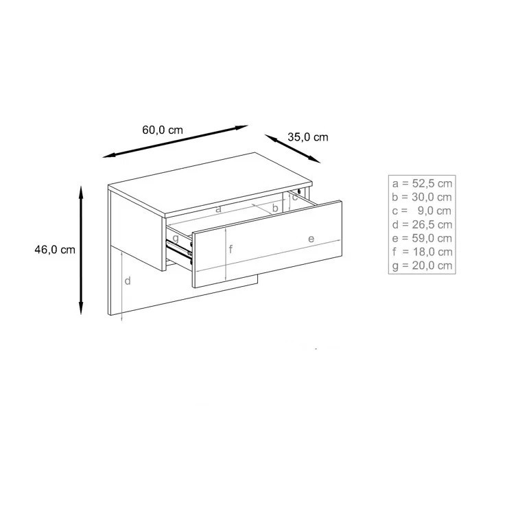 میز پاتختی مدل IK506
