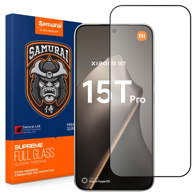 محافظ صفحه نمایش سامورایی مدل ovglass مناسب برای گوشی موبایل شیائومی 15T / 15T Pro