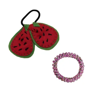 کش مو دخترانه مدل هندوانه بسته دو عددی