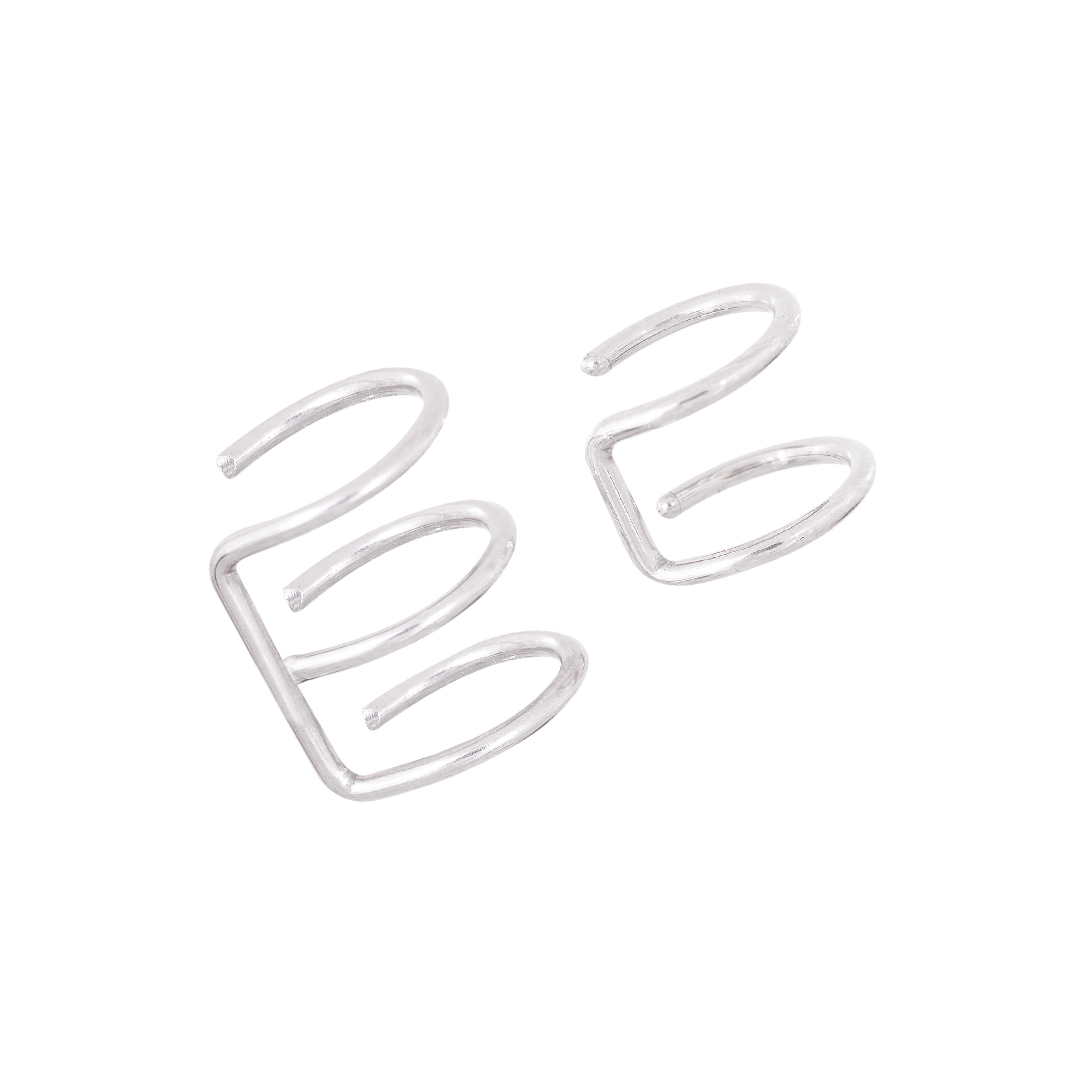 پیرسینگ گوش زنانه پایتخت مدل PS825مجموعه دو عددی