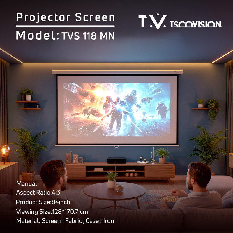 پرده نمایش ویدئو پروژکتور تسکو مدل TVS 118MN