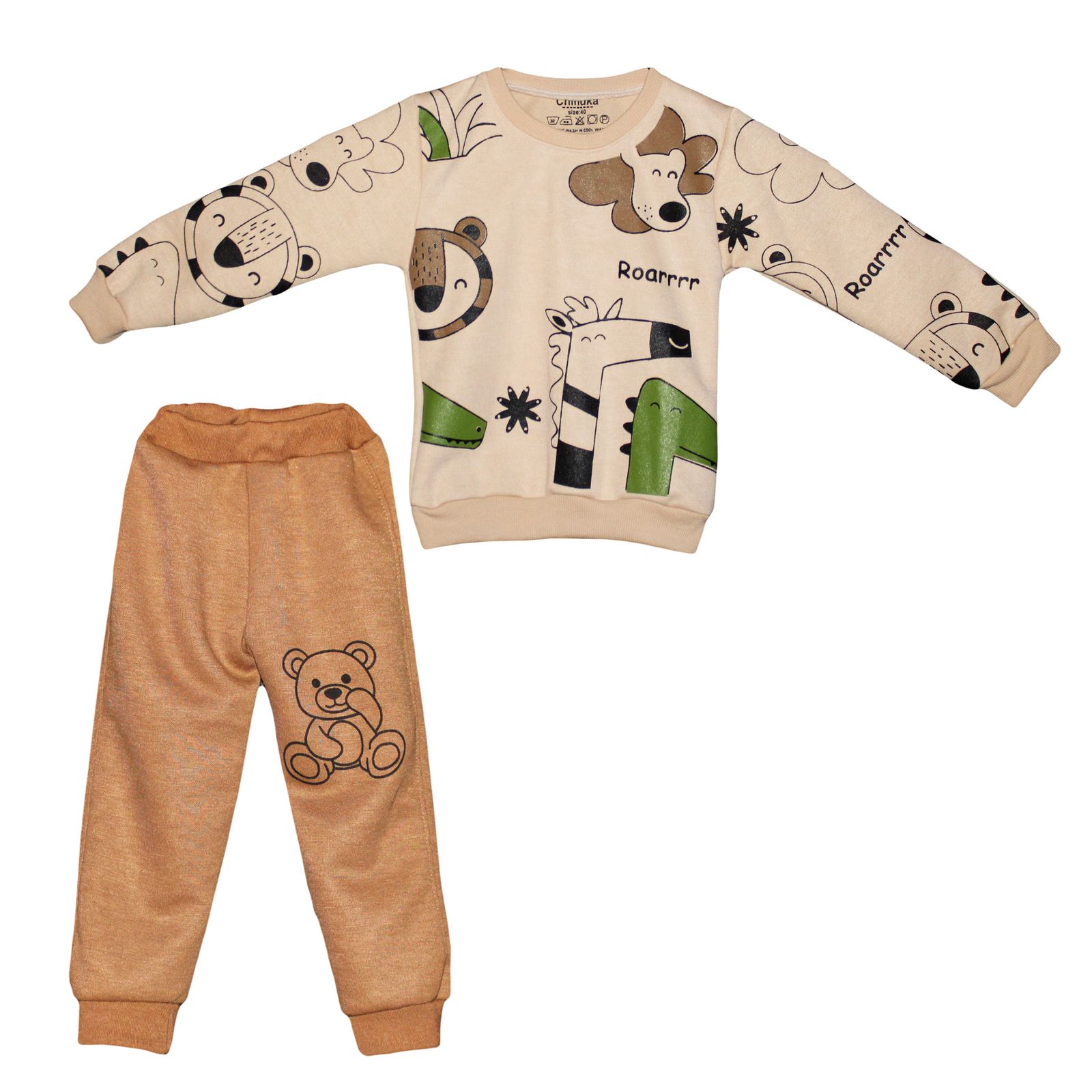 ست تی شرت و شلوار پسرانه چیندکا مدل 2024 کد 112 -  - 1