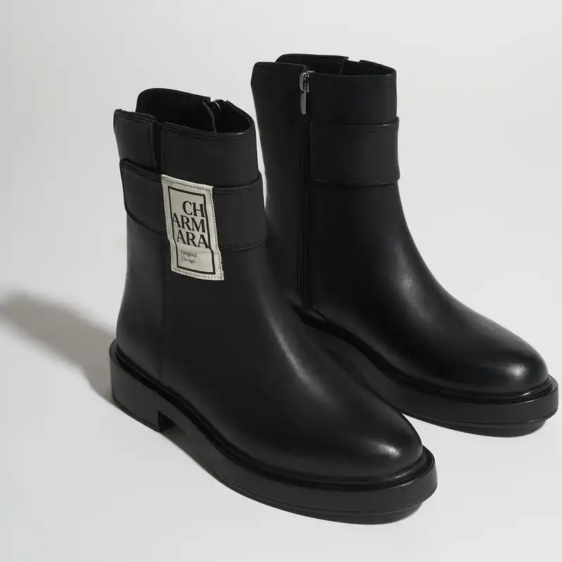 نیم بوت زنانه چرم آرا مدل Lena