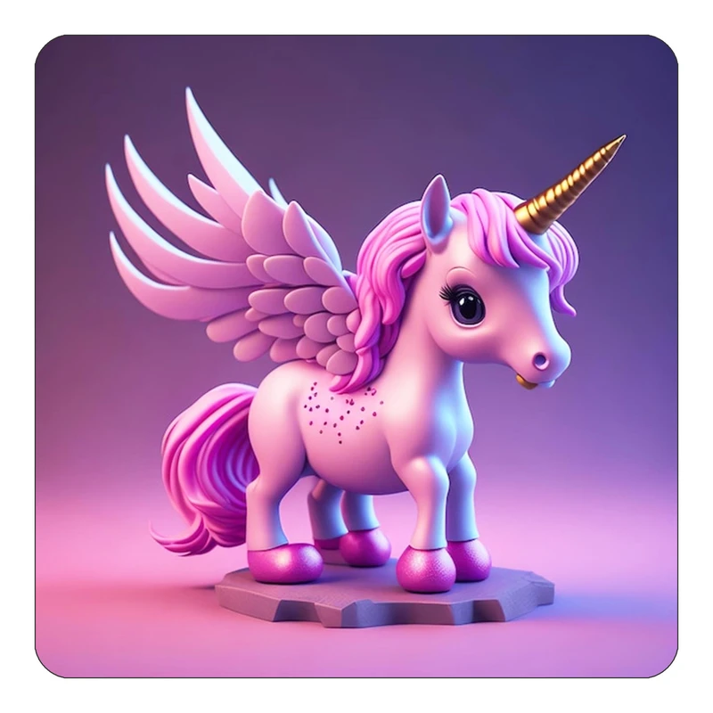 مگنت کاکتی طرح اسب تک شاخ و یونیکورن مدل mp31787