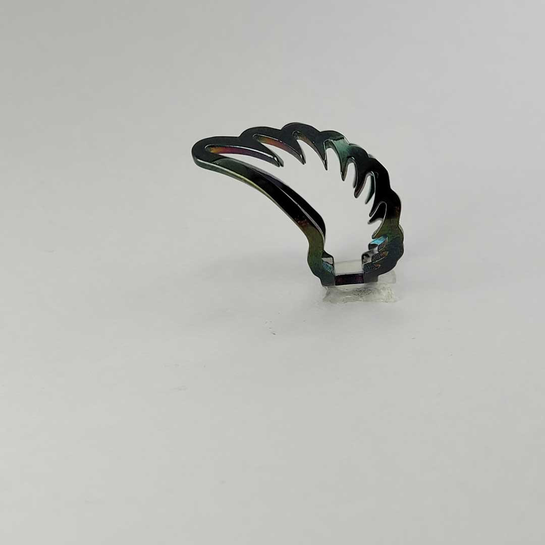 انگشتر زنانه مدل بال فرشته مشکی انگشتر زنانه مدل بال فرشته مشکی