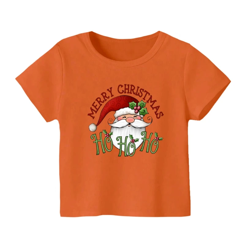تی شرت آستین کوتاه بچگانه مدل بابانوئل کریسمس کد 50