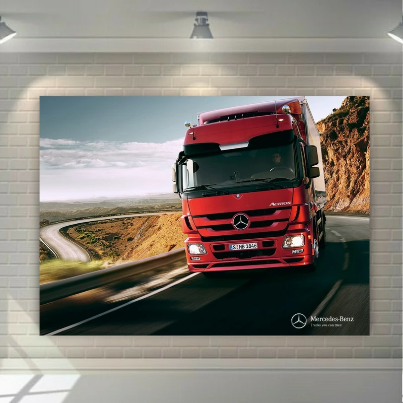  پوستر طرح ماشین سنگین مدل بنز کد BR376