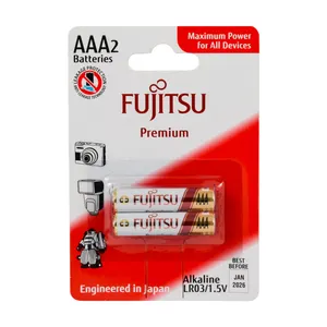 باتری نیم قلمی فوجیتسو مدل Premium LR03 بسته 2 عددی