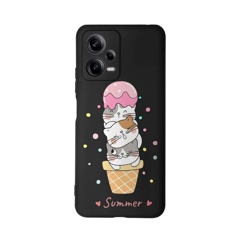 کاور طرح بستنی گربه ای کد s5946 مناسب برای گوشی موبایل شیائومی Redmi Note 12 Pro Plus 5G 