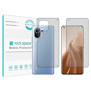 Matte Rockspace HyMTT screen protector suitable for Xiaomi Mi 11 along with the back of the phone