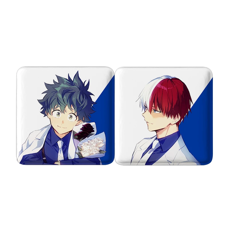 مگنت خندالو مدل تودوروکی شوتو و میدوریا انیمه آکادمی قهرمان من My Hero Academia کد A179 مجموعه 2 عددی