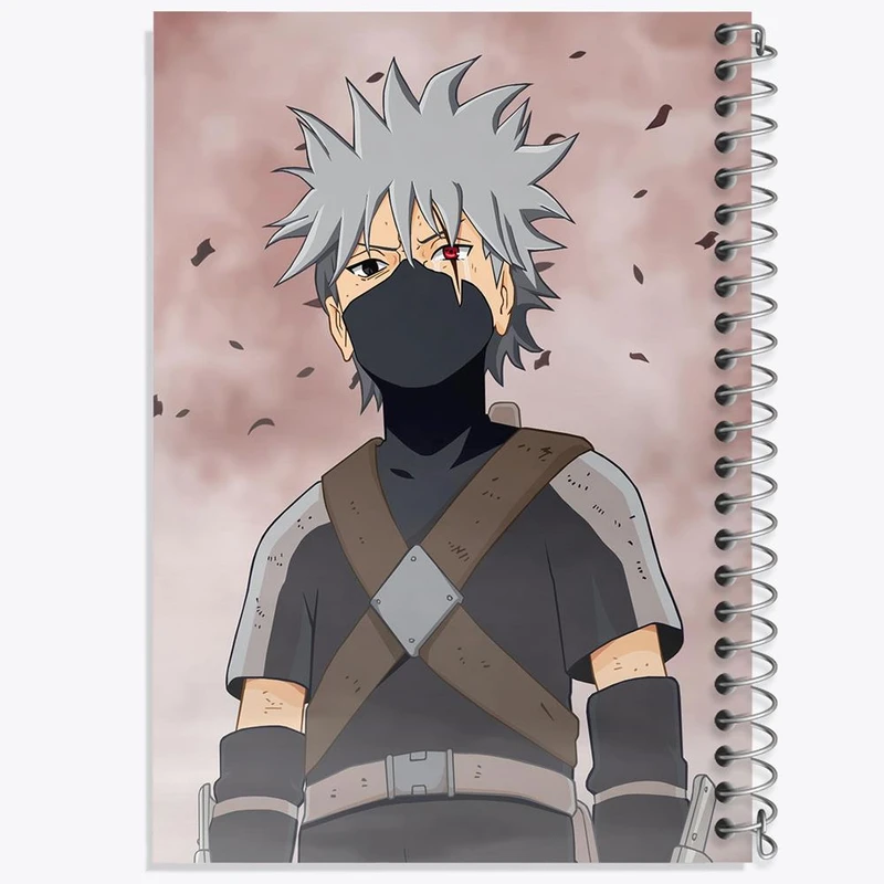 دفتر ژورنال نویسی 50 برگ خندالو مدل نقطه ای طرح هاتاکه کاکاشی انیمه ناروتو Naruto کد 11269