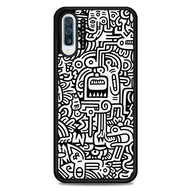 کاور آکام مدل AMC-WSGA50-DOODLE15 مناسب برای گوشی موبایل سامسونگ Galaxy A50