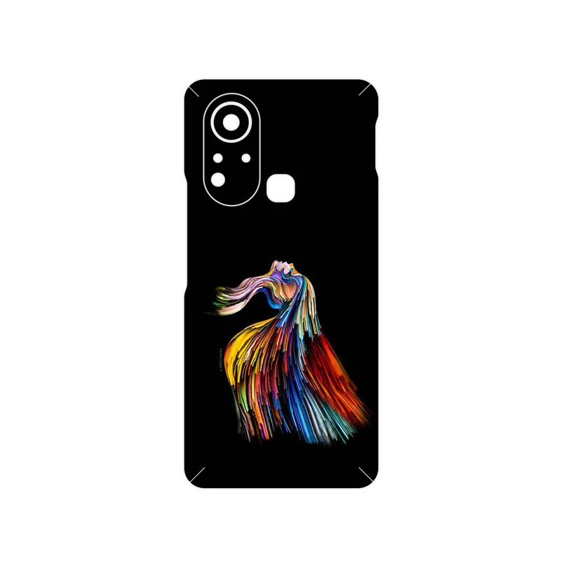 برچسب پوششی ماهوت مدل Rainbow Hair Digital Art مناسب برای گوشی موبایل اینفینیکس Hot 11s