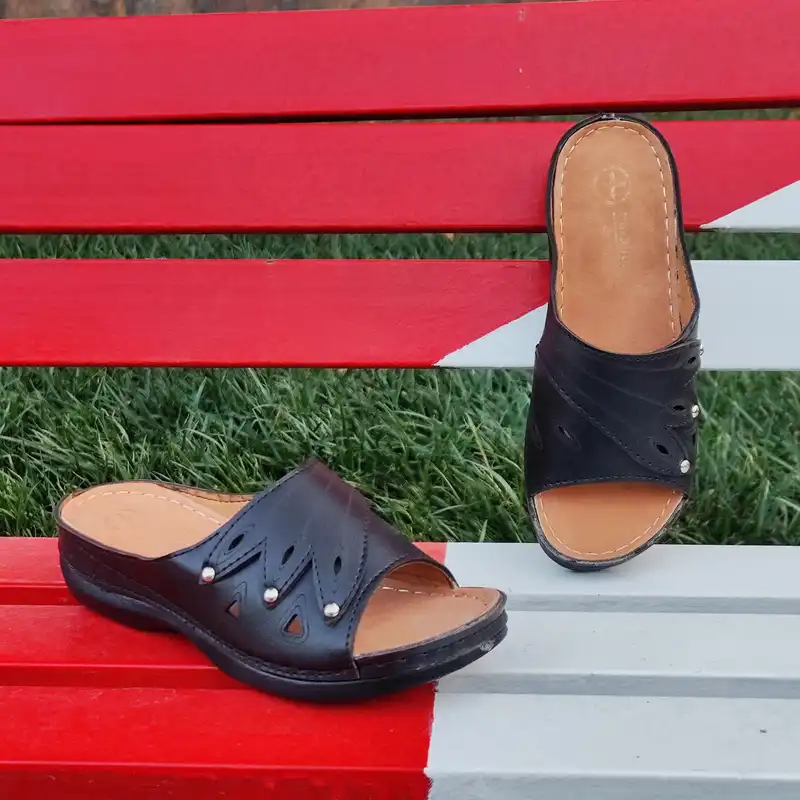 دمپایی زنانه مدل طبی دوختی کد Bk-900002