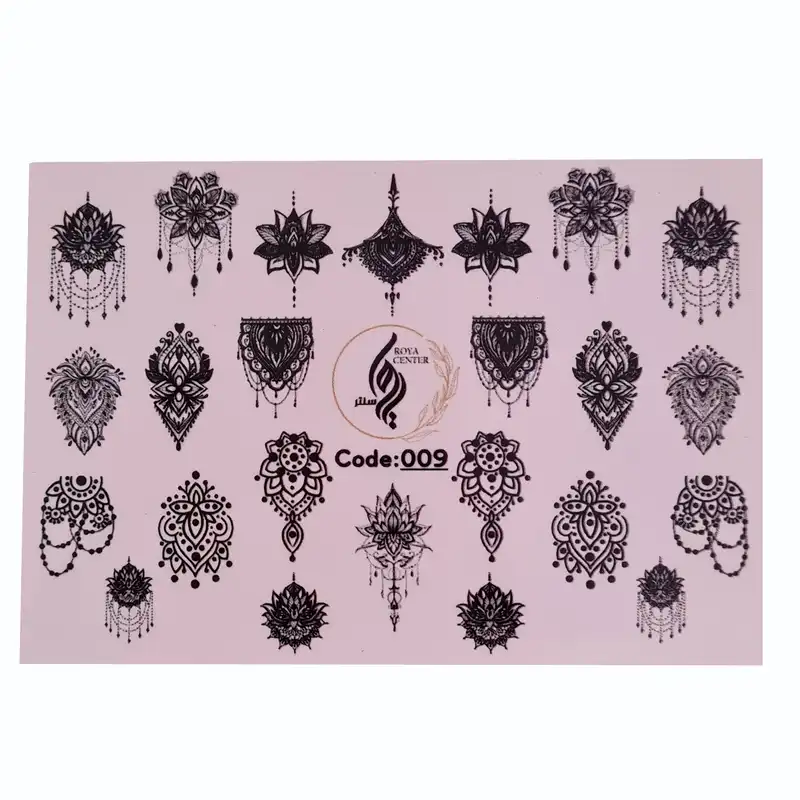 برچسب لنز ناخن رویاسنتر مدل 009